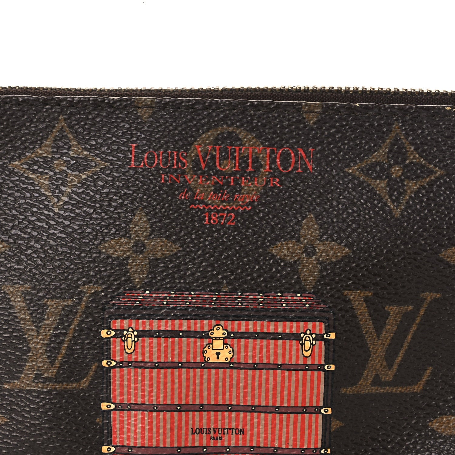 Louis Vuitton Monogram Trunks and Locks Mini Pochette Accessories 8 of 14