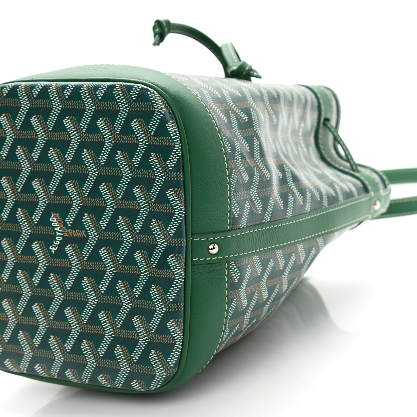Goyardine Petit Flot Bucket Bag PM Green