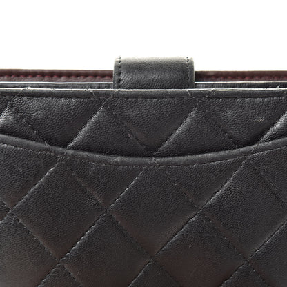 Chanel Lambskin Quilted Zipped Pocket Wallet Black 18 of 19