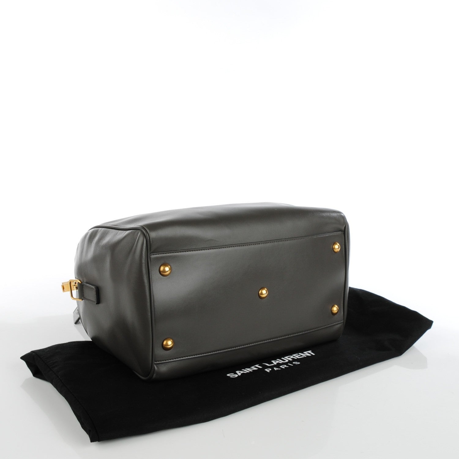 Saint Laurent Calfskin Classic Duffle 6 Earth 4 of 7