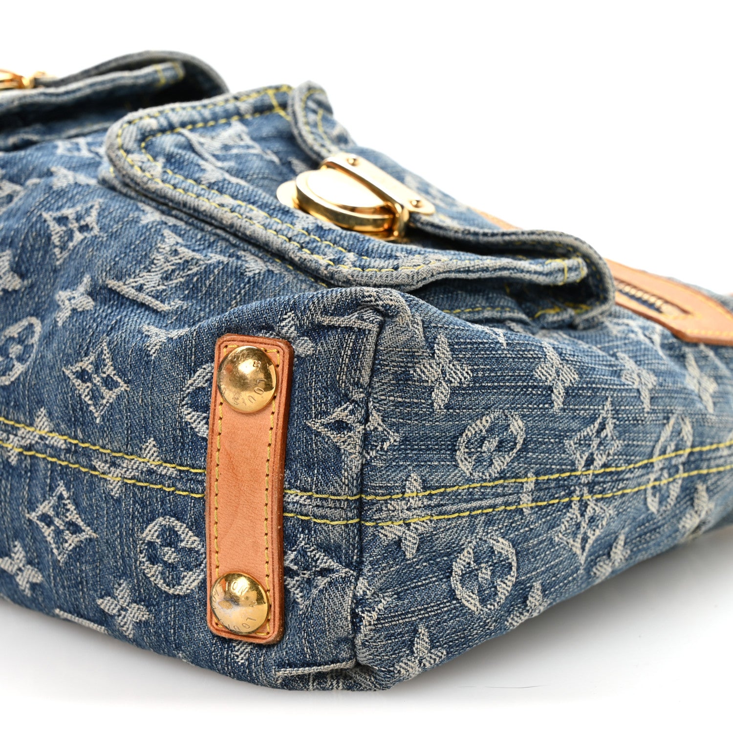 Louis Vuitton Monogram Denim Baggy PM Blue 9 of 12