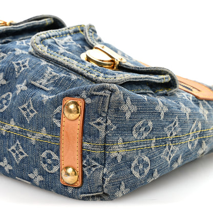 Louis Vuitton Monogram Denim Baggy PM Blue 9 of 12