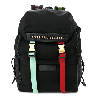 Stella McCartney Eco Nylon Falabella Go Mountain Backpack Black Multi 1 of 8