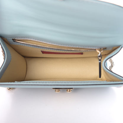Valentino Garavani Vitello Small Glam Lock Rockstud Flap Sky Sorbet 6 of 11