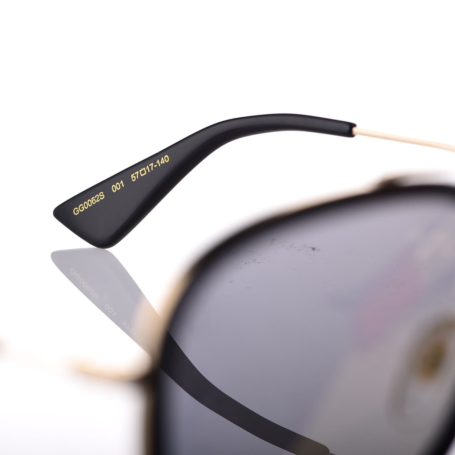 Gucci Web Aviator Sunglasses GG0062S Black 7 of 8