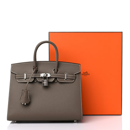 Hermes Epsom Birkin Sellier 25 Etoupe 12 of 12