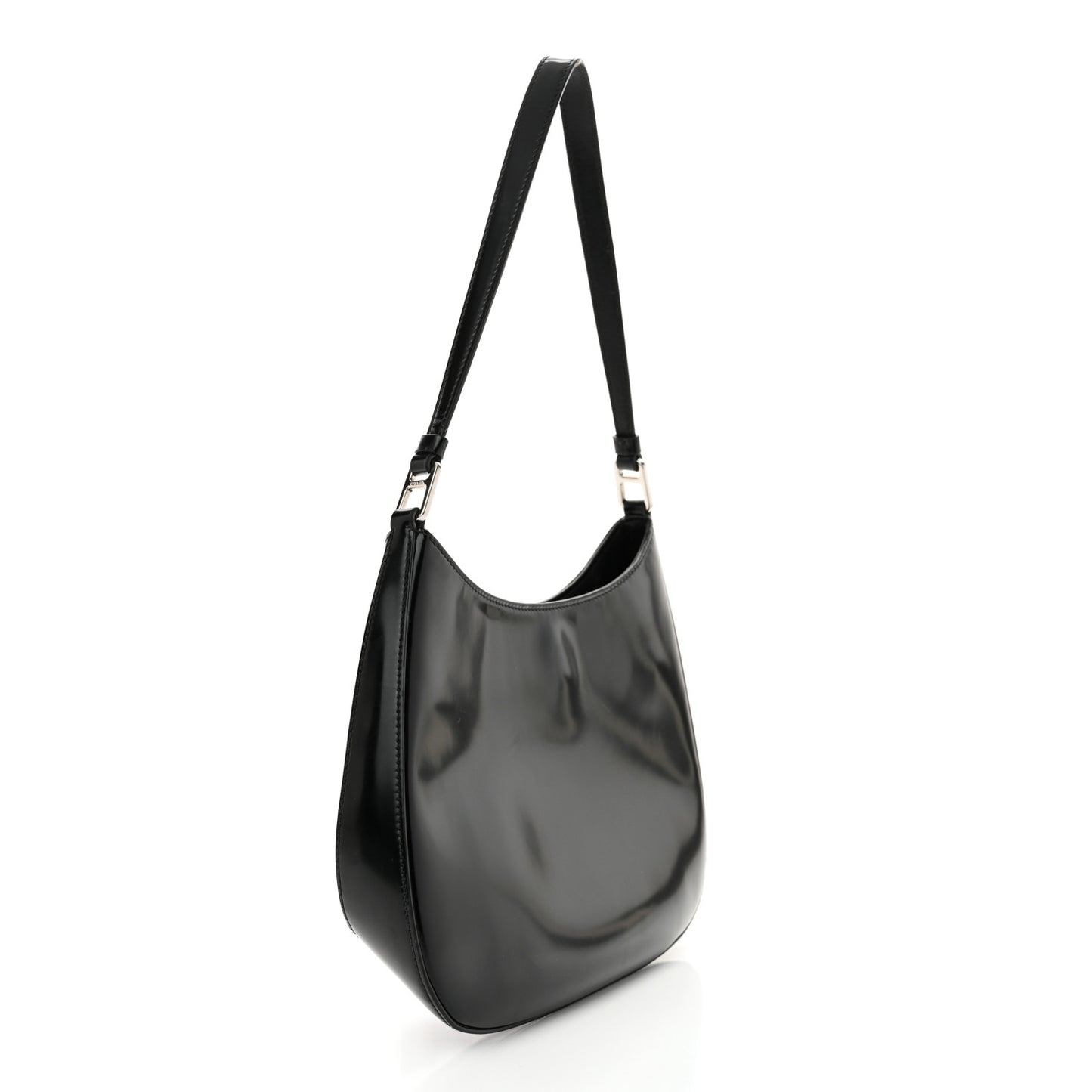 Spazzolato Cleo Shoulder Bag Black