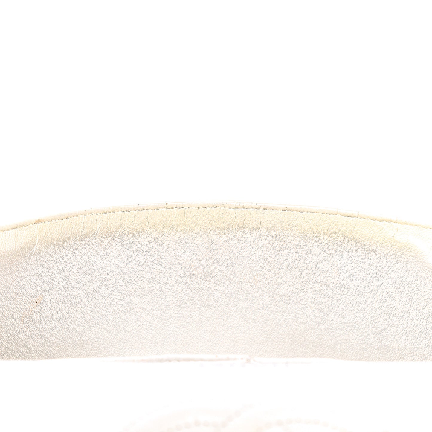 Caviar Quilted Medium Double Flap White