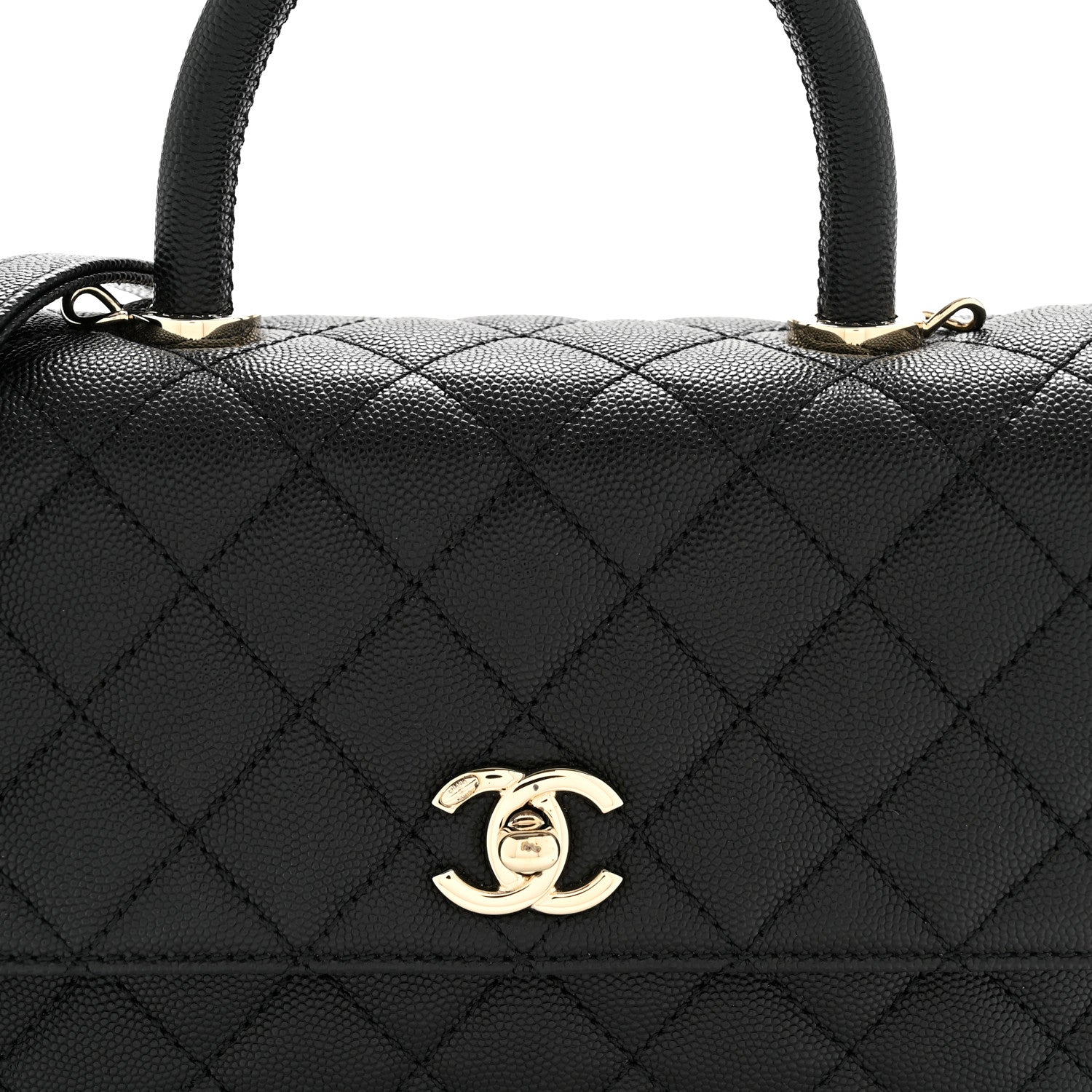 Chanel Caviar Quilted Mini Coco Handle Flap Black 8 of 14