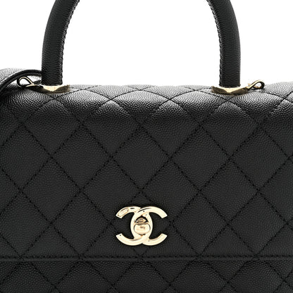 Chanel Caviar Quilted Mini Coco Handle Flap Black 8 of 14