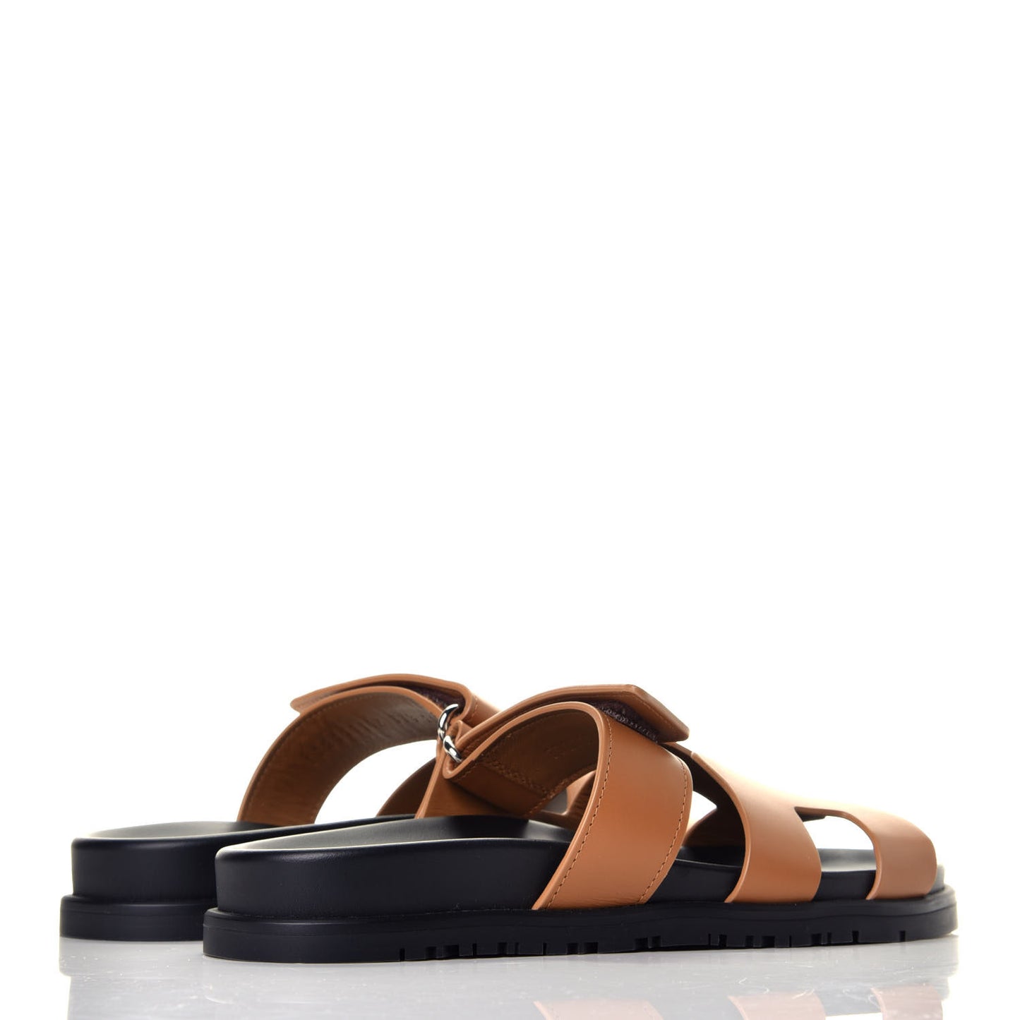 Calfskin Womens Chypre Sandals 37.5 Gold