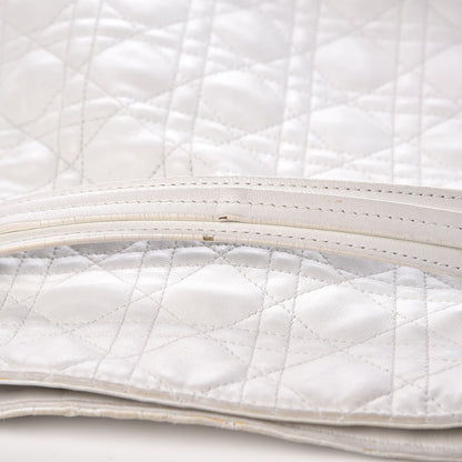 Christian Dior Lambskin Cannage Large Dior Soft Hobo White 8 of 11