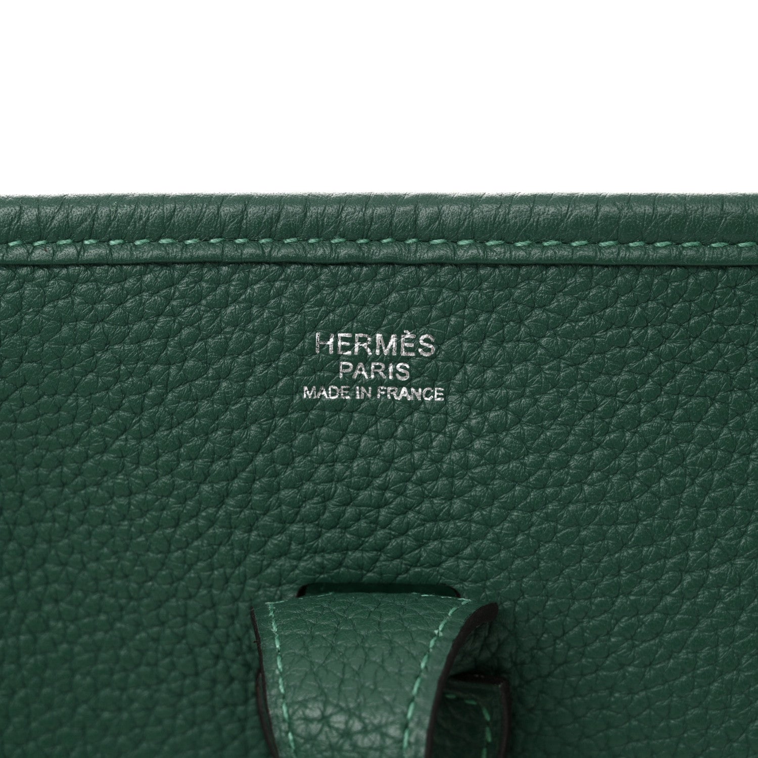 Hermes Taurillon Clemence EVELYNE III PM Malachite 6 of 10