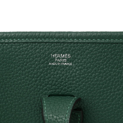 Hermes Taurillon Clemence EVELYNE III PM Malachite 6 of 10