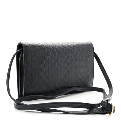 Gucci Microguccissima Crossbody Wallet Black 4 of 11