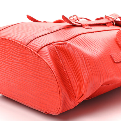 Louis Vuitton Epi Christopher Backpack MM Red 9 of 9
