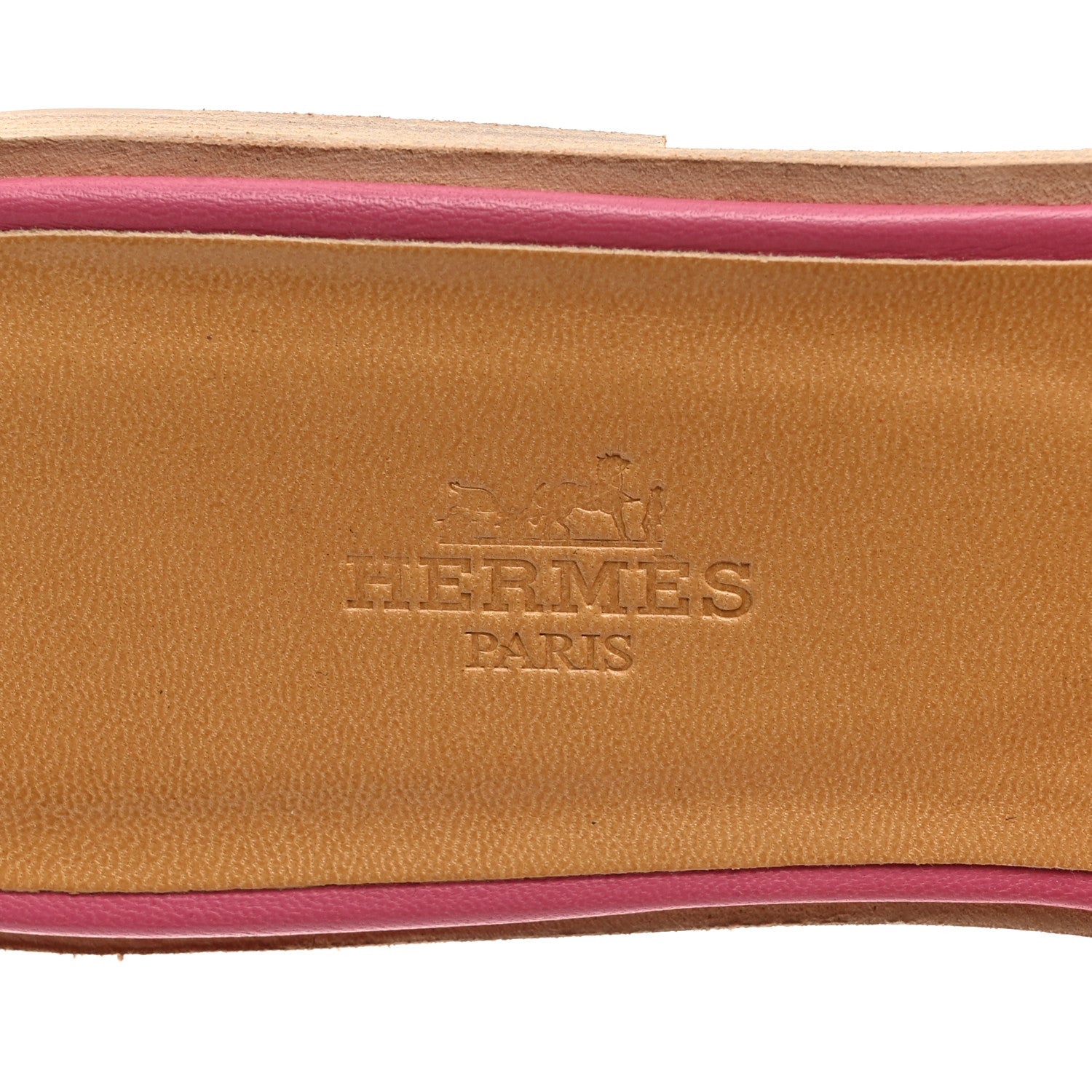 Hermes Box Calfskin Oran Sandals 39 Rose Petale 6 of 8