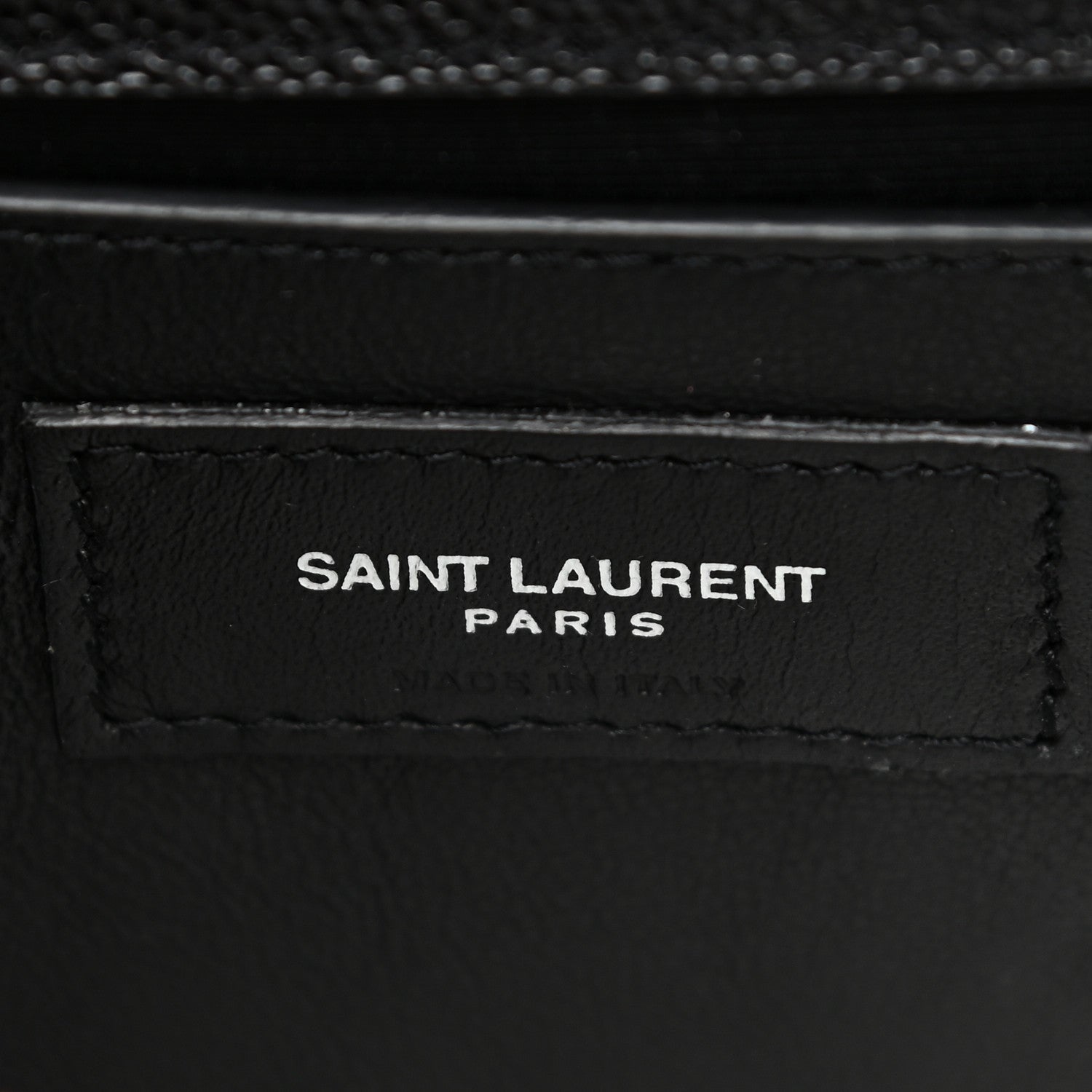 Saint Laurent Grain De Poudre Small Classic Monogram Kate Tassel Satchel Black 6 of 11