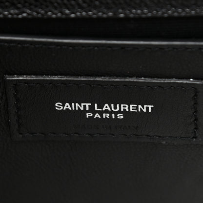Saint Laurent Grain De Poudre Small Classic Monogram Kate Tassel Satchel Black 6 of 11