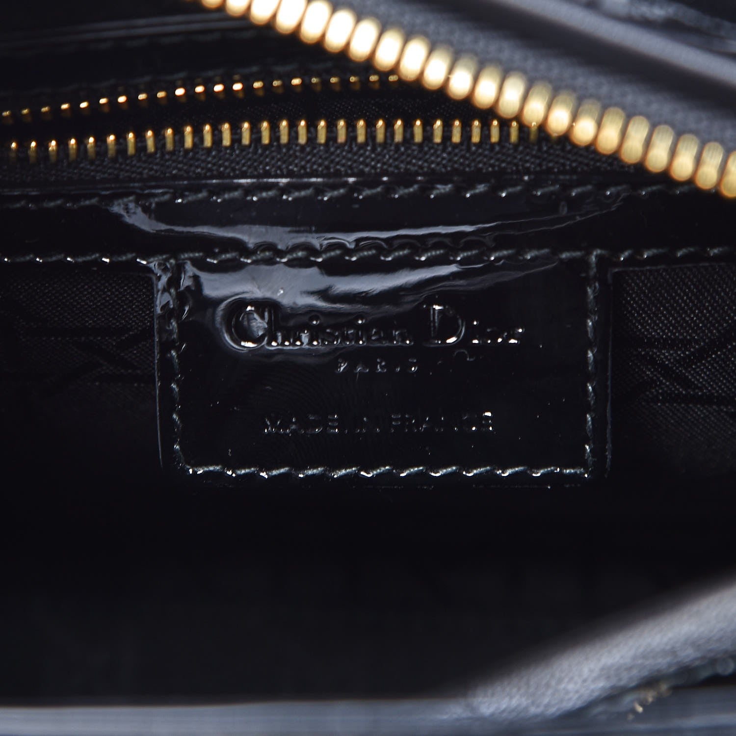 Christian Dior Patent Cannage Medium Lady Dior Black 6 of 8