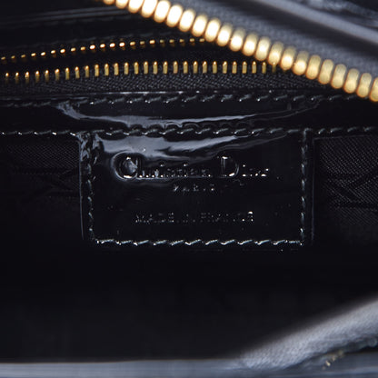 Christian Dior Patent Cannage Medium Lady Dior Black 6 of 8