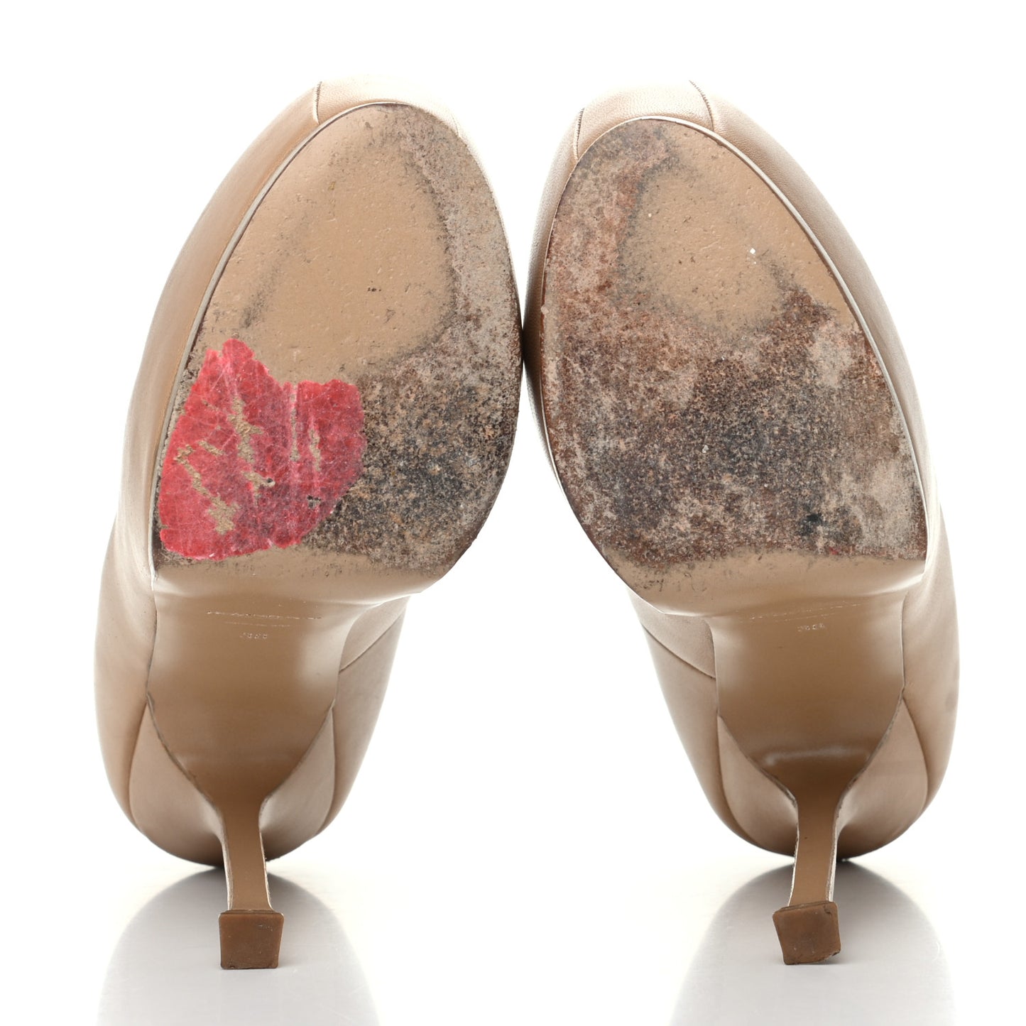 Calfskin Tribtoo 105 Platform Pumps 38 Nude