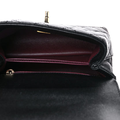 Chanel Caviar Quilted Extra Mini Coco Handle Flap Black 5 of 10