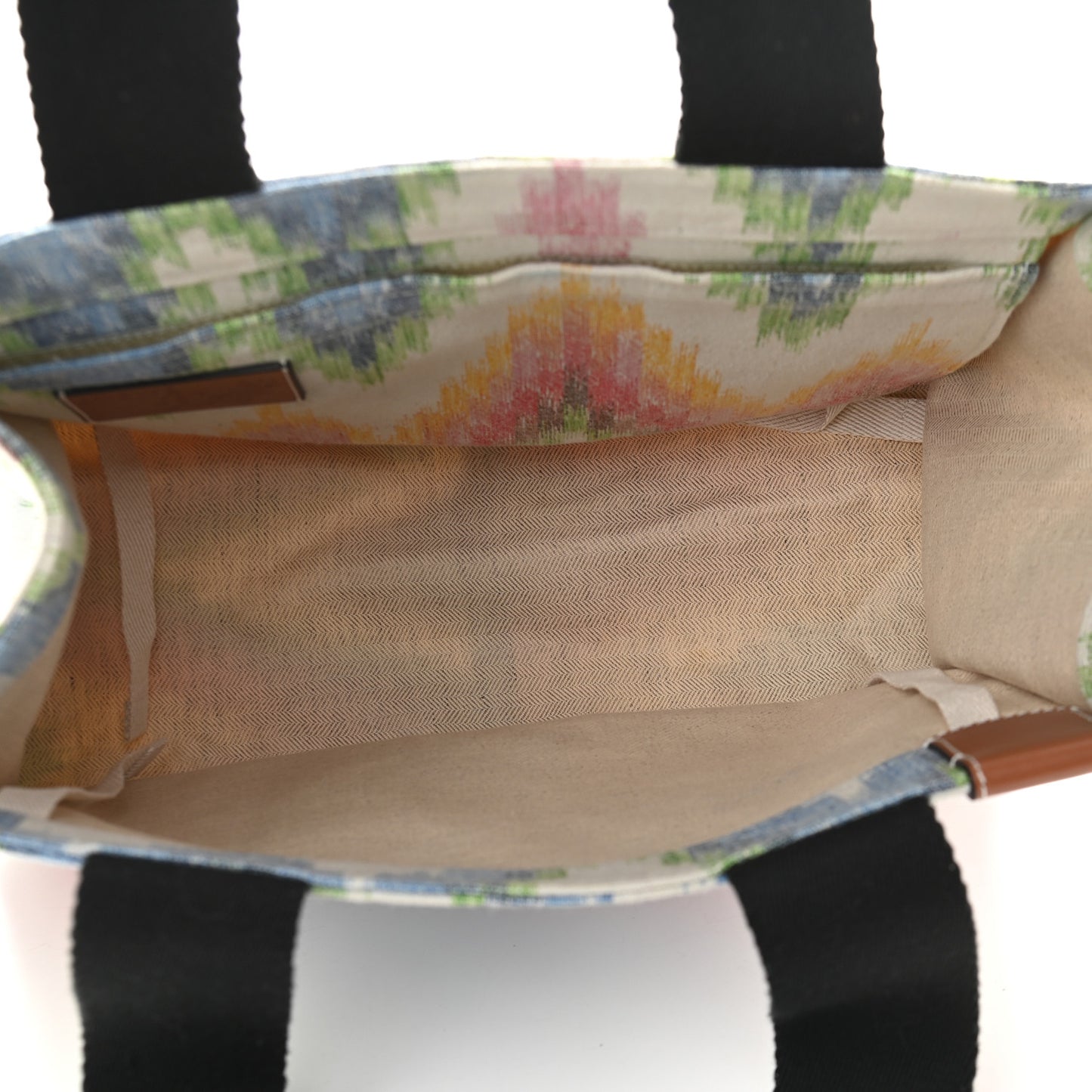 Canvas Beaded Paula Beach Tote Multicolor