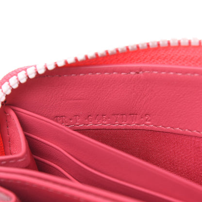 Valentino Garavani Vitello Colorblock Free Rockstud Zip Around Wallet Shadow Pink White 6 of 8