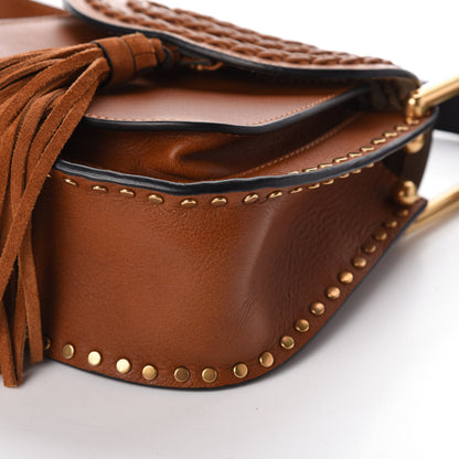 Chloe Calfskin Braided Mini Hudson Shoulder Bag Caramel 9 of 9