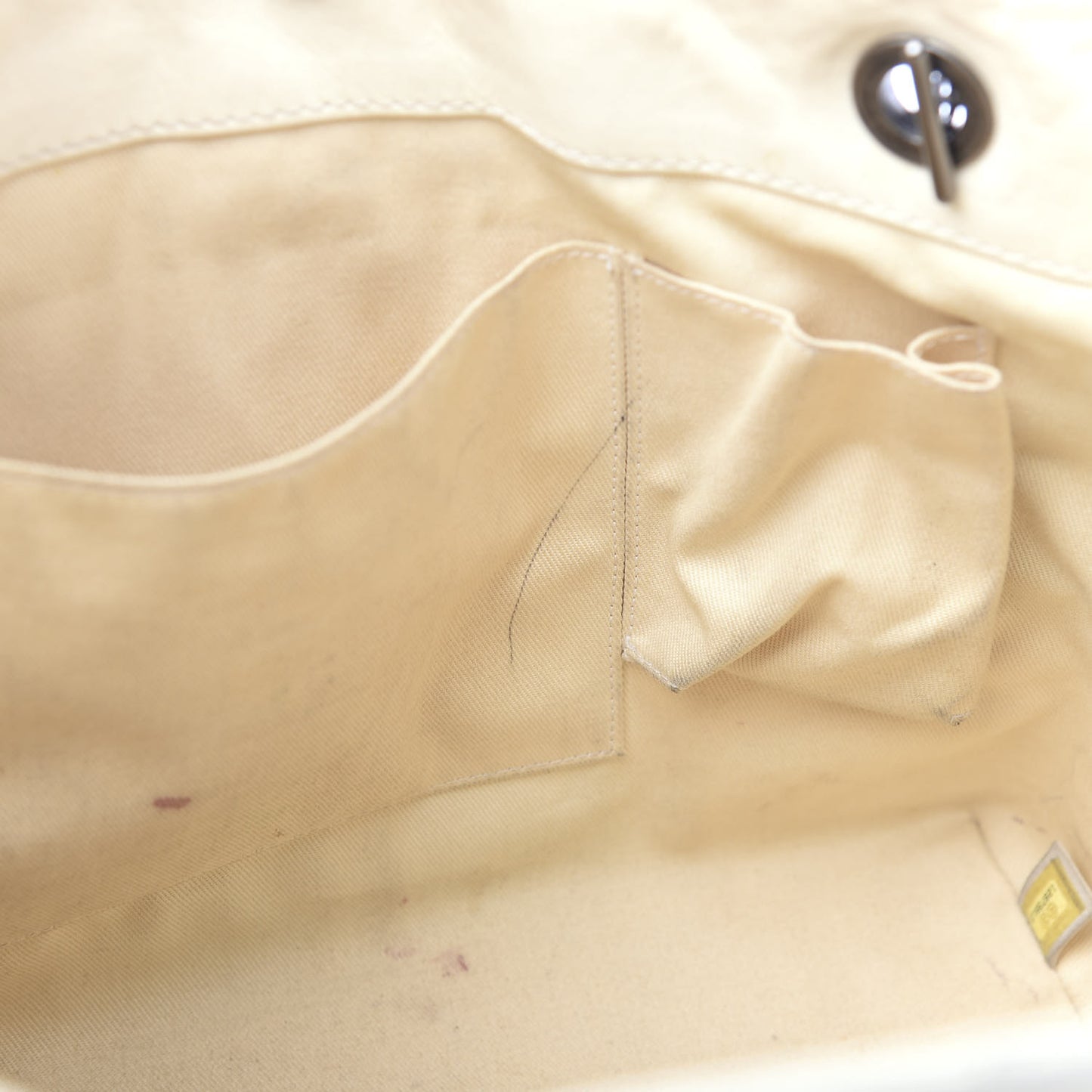 Calfskin Small Shopping In Moscow Tote Beige Clair