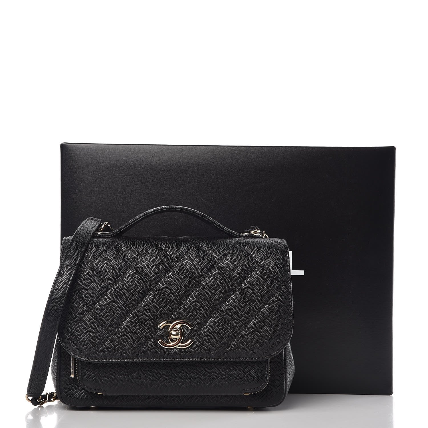 Chanel Caviar Quilted Medium Business Affinity Flap Black 7 of 7