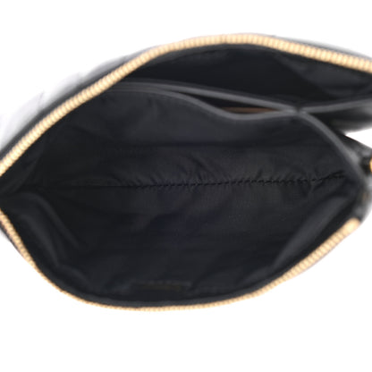 Burberry Lambskin Quilted Lola Double Pouch Crossbody Black 5 of 11