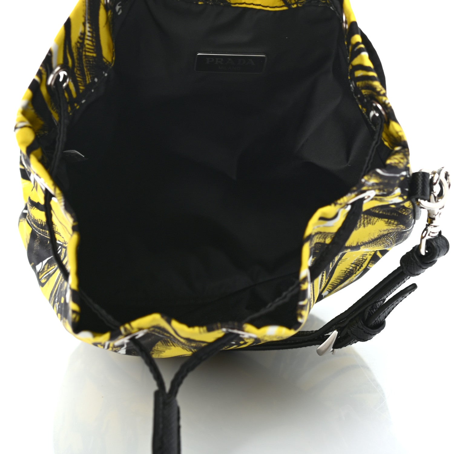 Prada Tessuto Nylon Banane Pouch Giallo 5 of 8