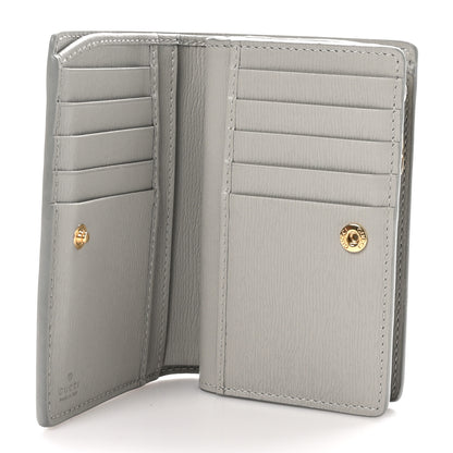 Gucci Calfskin Script Card Case Wallet Light Beige 5 of 9