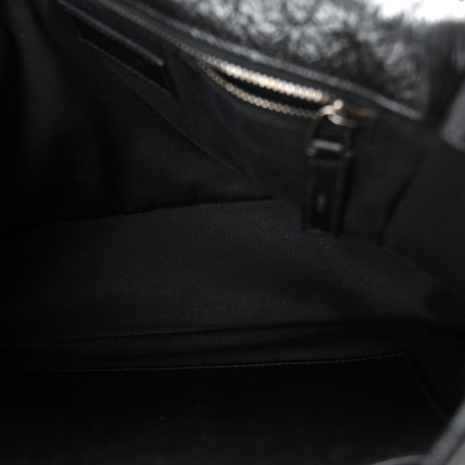 Saint Laurent Crinkled Calfskin Matelasse Monogram Medium Niki Chain Satchel Black 5 of 10