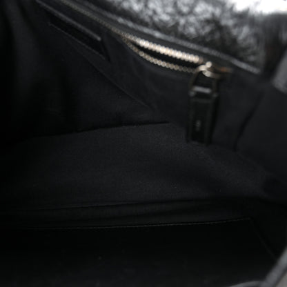 Saint Laurent Crinkled Calfskin Matelasse Monogram Medium Niki Chain Satchel Black 5 of 10
