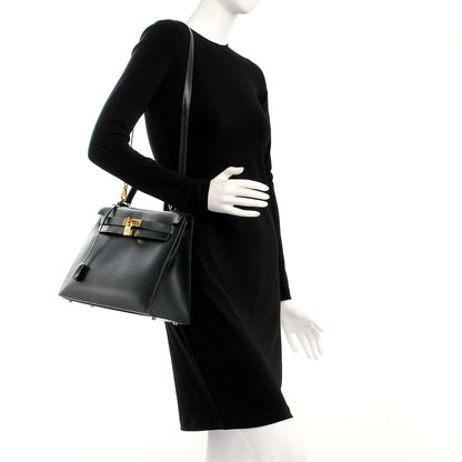 Hermes Box Kelly Sellier 32 Vert Fonce 3 of 44
