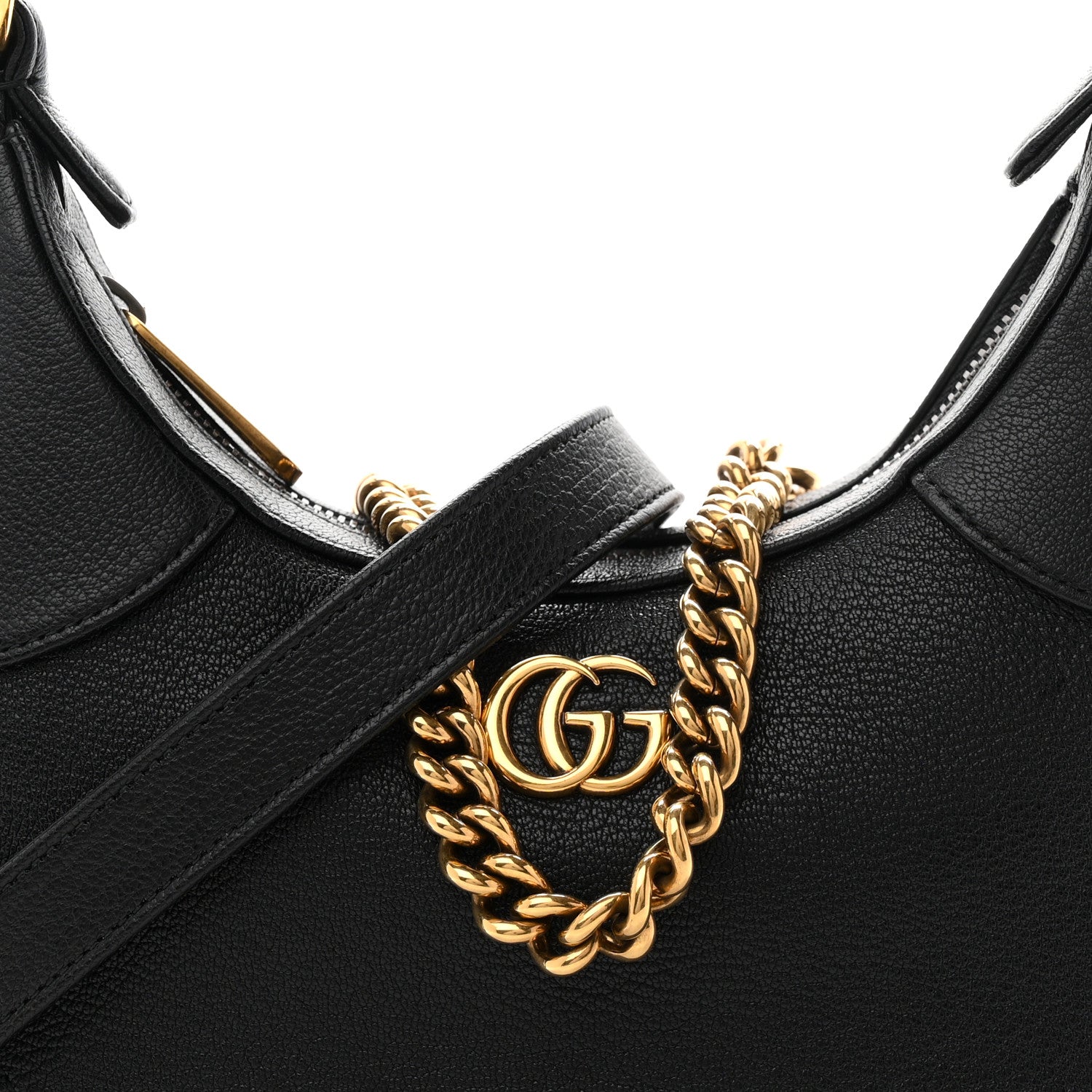 Gucci Goatskin Small Aphrodite Shoulder Bag Black 8 of 10