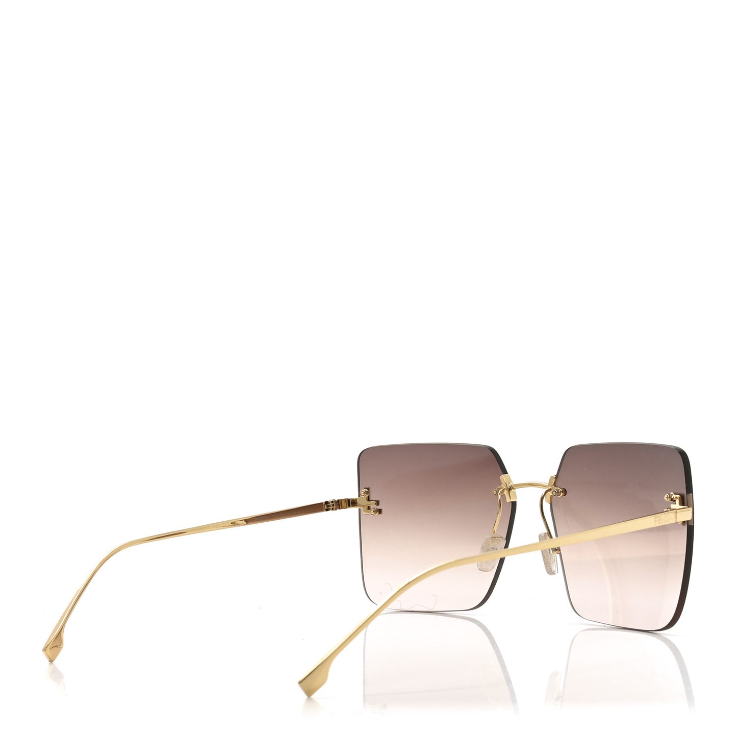 Metal Square Sunglasses FE4082US Gold