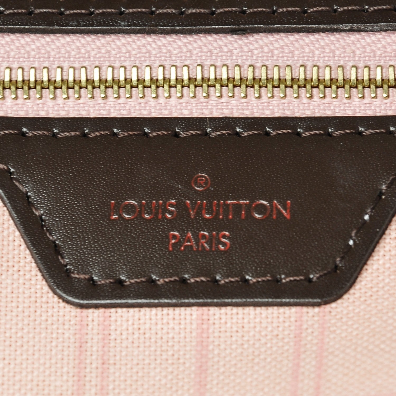Louis Vuitton Damier Ebene Neo Neverfull MM Rose Ballerine 6 of 7