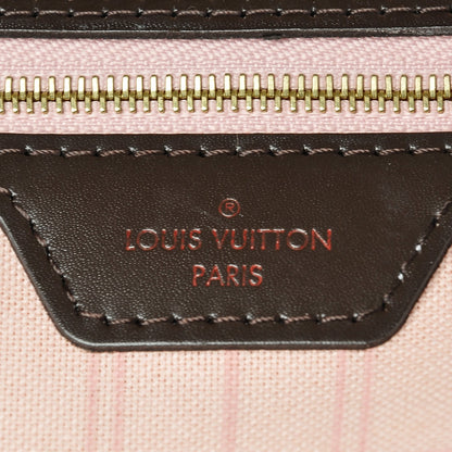Louis Vuitton Damier Ebene Neo Neverfull MM Rose Ballerine 6 of 7