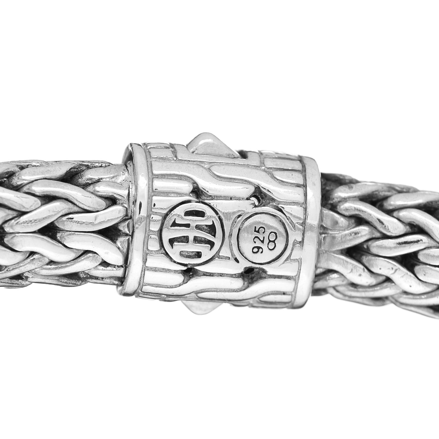 Sterling Silver Diamond 7.5mm Classic Chain Bracelet