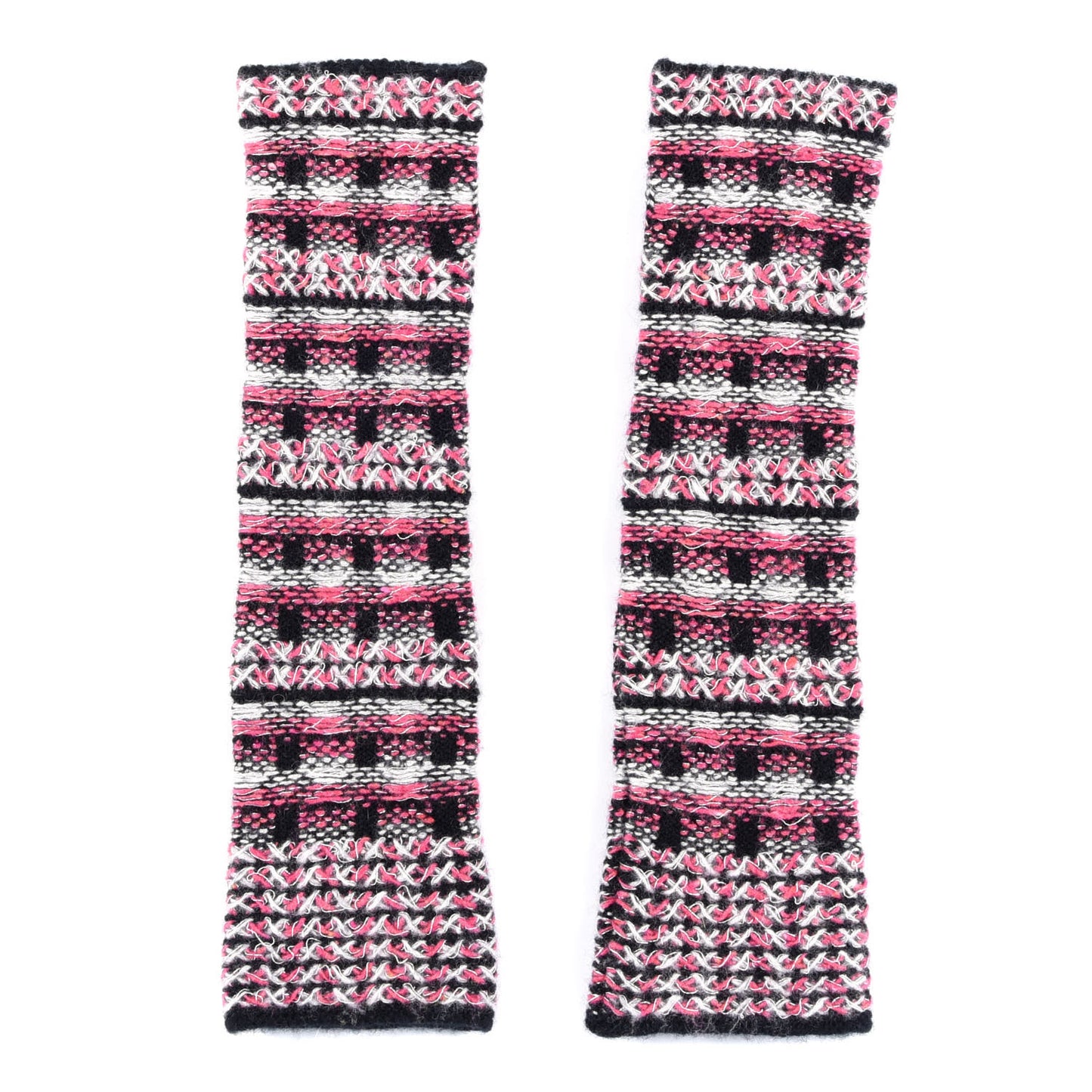 Wool CC Fingerless Gloves Multicolor