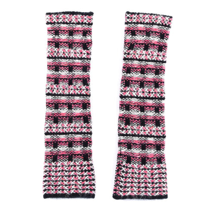 Chanel Wool CC Fingerless Gloves Multicolor 2 of 4