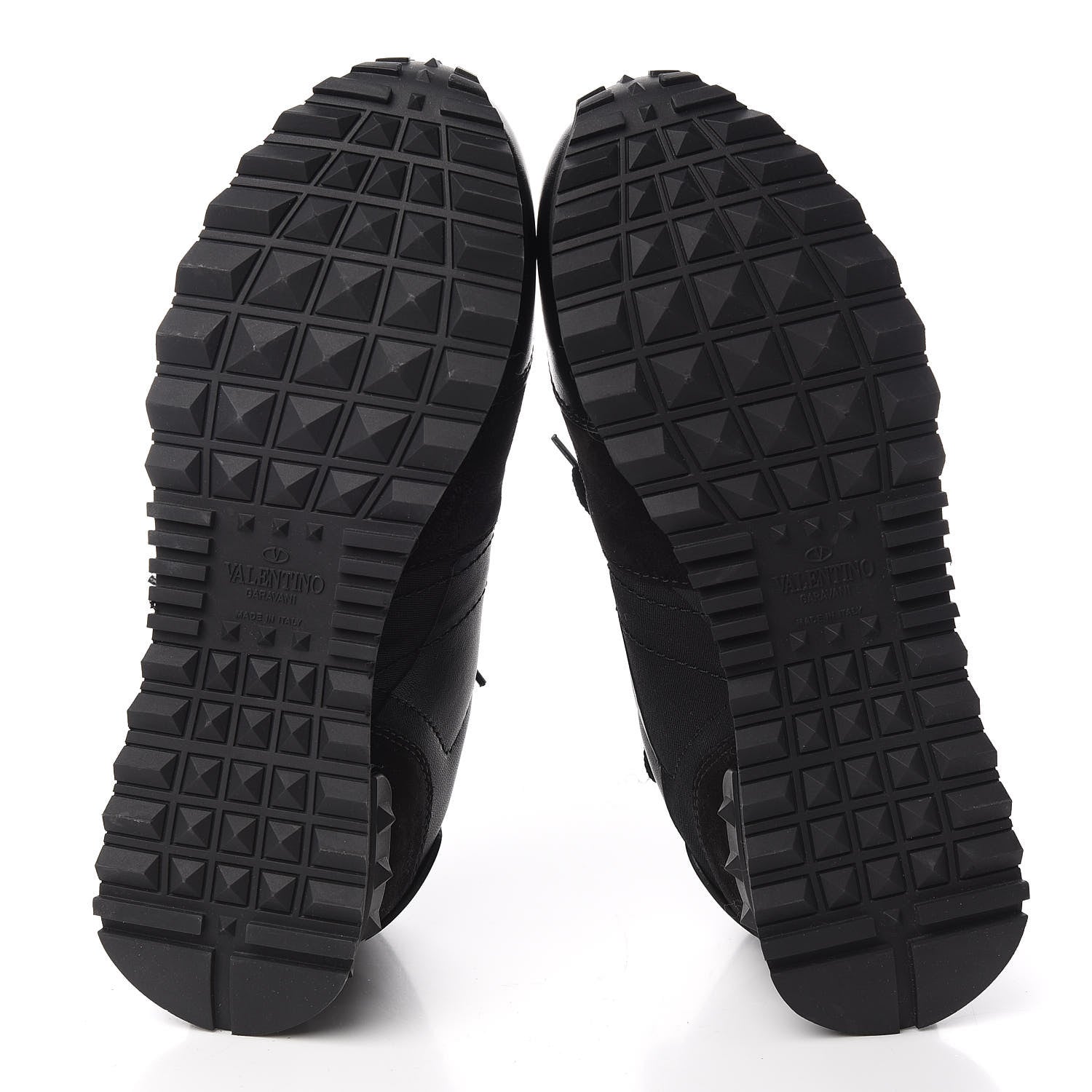 Valentino Garavani Nappa Suede Camouflage Womens Rockrunner Sneakers 35.5 Black 5 of 9
