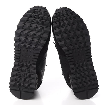 Valentino Garavani Nappa Suede Camouflage Womens Rockrunner Sneakers 35.5 Black 5 of 9