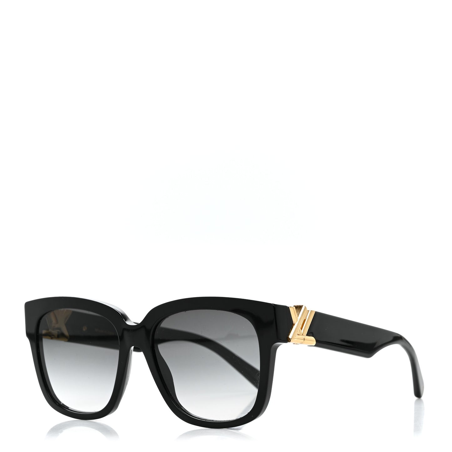 Acetate LV GO-14 Square Sunglasses Z2120W Black