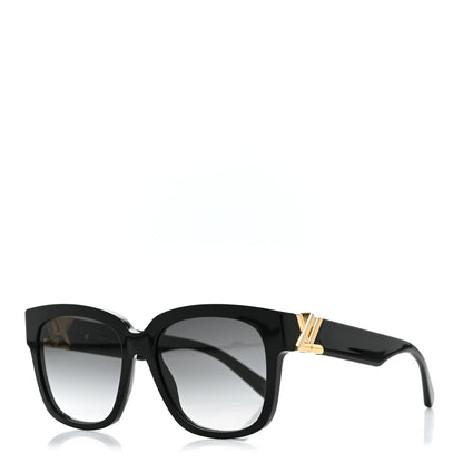 Louis Vuitton Acetate LV GO-14 Square Sunglasses Z2120W Black 1 of 6