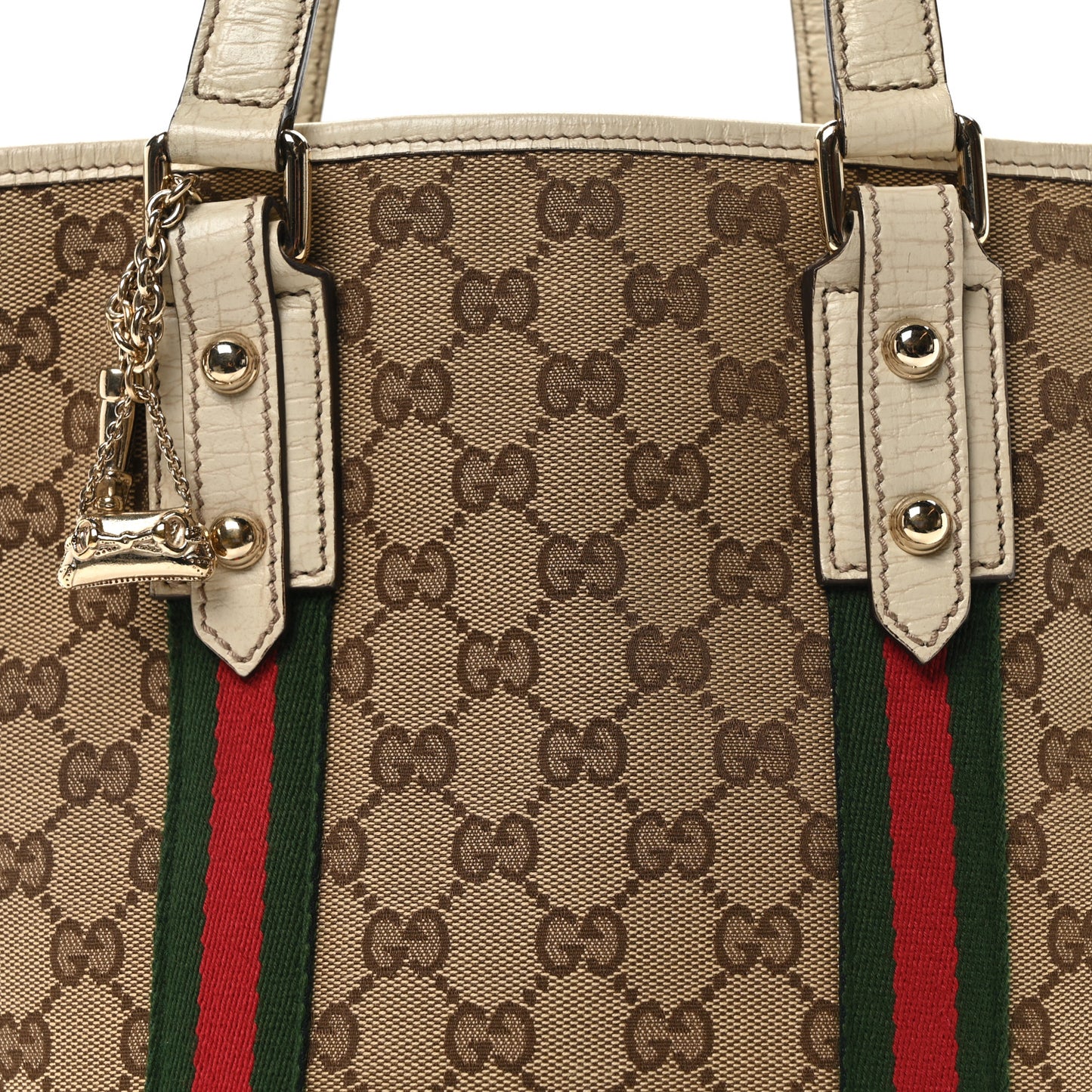 Monogram Web Small Jolicoeur Shopper Tote Off White